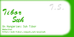 tibor suh business card